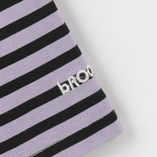 日本童裝 b・R# 簡約寬鬆oversized條紋長袖上衣 100-150cm 男童款/女童款 冬季 TOPS