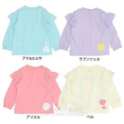 Japanese BDL x Disney Princess Lace Sleeve Top 100-130cm Girls Autumn TOPS 