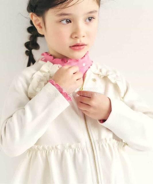 日本童裝 apres les cours 荷葉裙邊外套 80-140cm 女童款 春季 OUTERWEAR