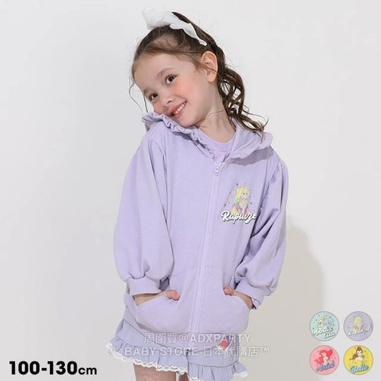Japanese BDL x Disney Princess Lace Hooded Jacket 100-130cm Girls Autumn OUTERWEAR 