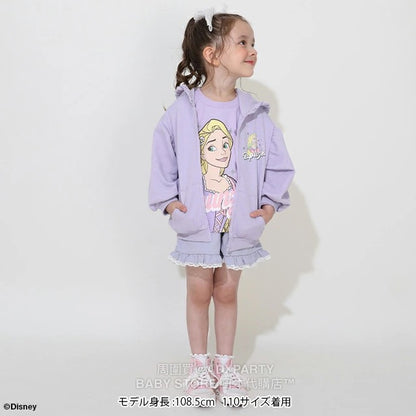Japanese BDL x Disney Princess Lace Hooded Jacket 100-130cm Girls Autumn OUTERWEAR 