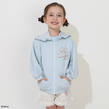 Japanese BDL x Disney Princess Lace Hooded Jacket 100-130cm Girls Autumn OUTERWEAR 