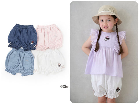 日本童裝 pe#main x Disney 泡泡短褲 80-130cm 女童款 夏季 PANTS