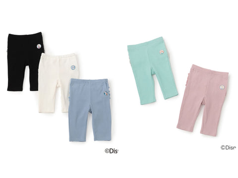日本童裝 pe#main x Disney 公主七分長打底褲 80-130cm 女童款 夏季 PANTS