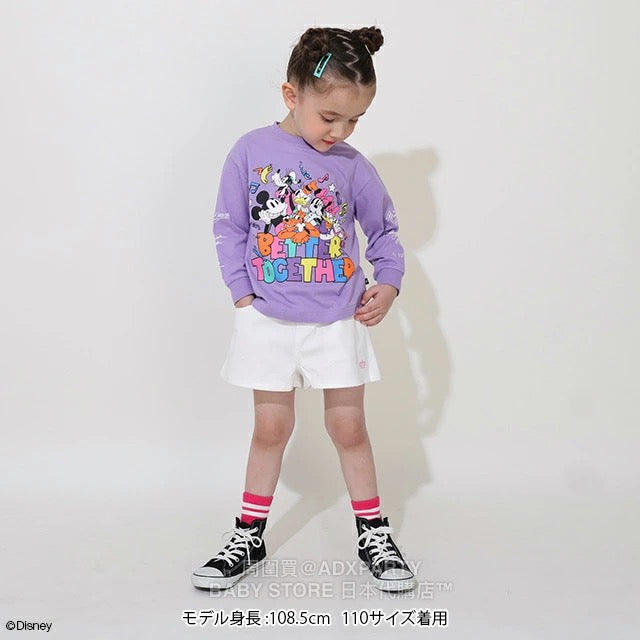 Japanese BDL x Disney parent-child print tops (80-150cm) for boys and girls (Autumn) 