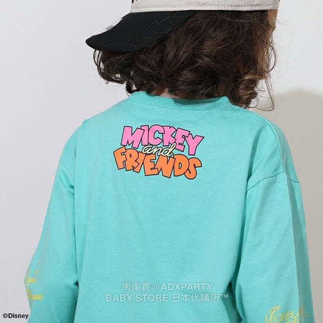 Japanese BDL x Disney parent-child print tops (80-150cm) for boys and girls (Autumn) 