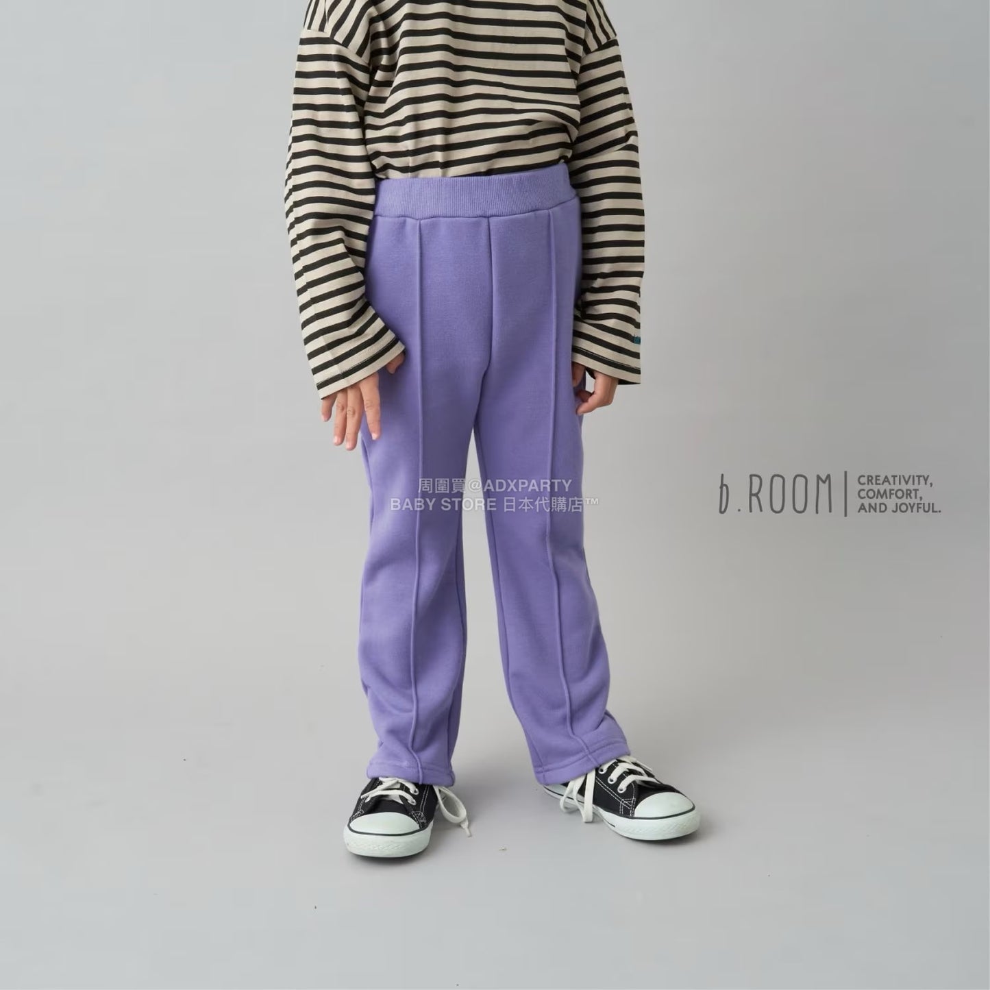 日本童裝 b・R# 吸水速乾 吸濕排汗 喇叭運動褲 100-150cm 男童款/女童款 冬季 PANTS