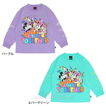 Japanese BDL x Disney parent-child print tops (80-150cm) for boys and girls (Autumn) 