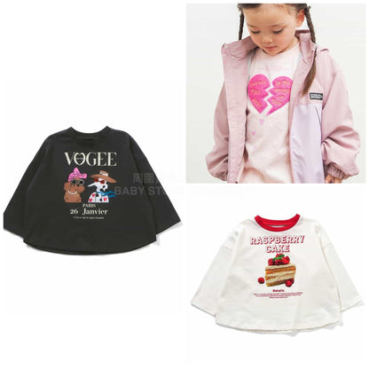 日本童裝 BREEZE 印花上衣 80-140cm 女童款 春季 TOPS