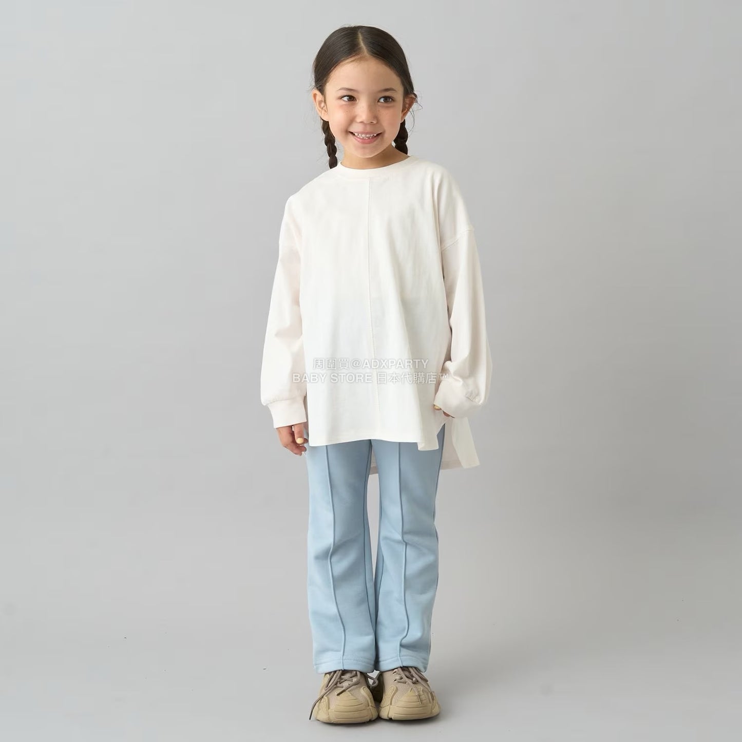 日本童裝 b・R# 吸水速乾 吸濕排汗 喇叭運動褲 100-150cm 男童款/女童款 冬季 PANTS