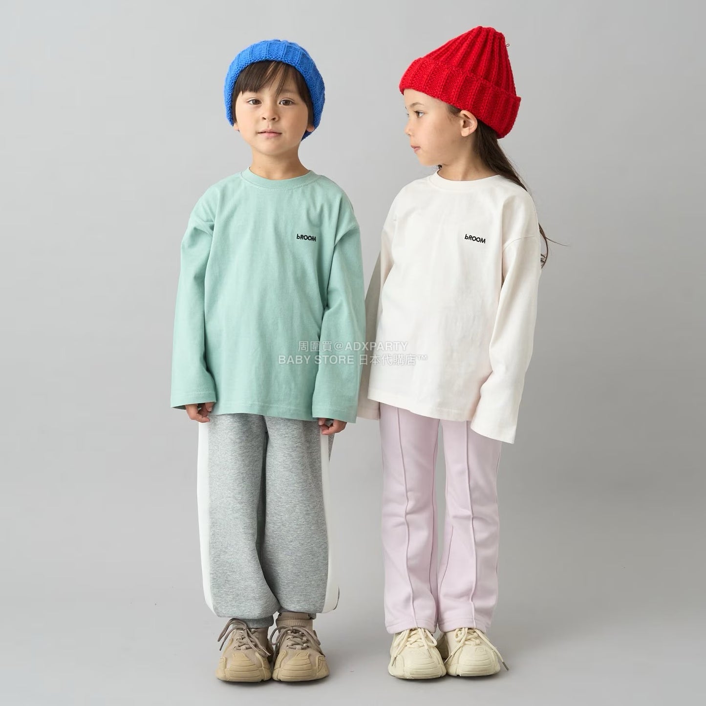 日本童裝 b・R# 吸水速乾 吸濕排汗 喇叭運動褲 100-150cm 男童款/女童款 冬季 PANTS