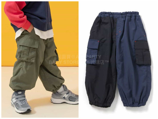 日本童裝 BREEZE 抓毛工裝長褲 90-150cm 男童款 冬季 PANTS