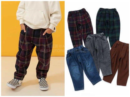 日本童裝 BREEZE 休閒闊腳褲 90-150cm 男童款 冬季 PANTS