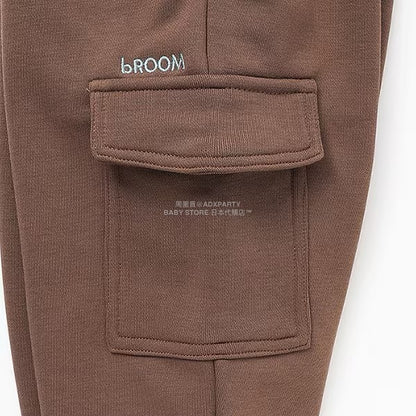 日本童裝 b・R# 吸水速乾 吸濕排汗 寬鬆工裝運動褲 100-150cm 男童款/女童款 冬季 PANTS