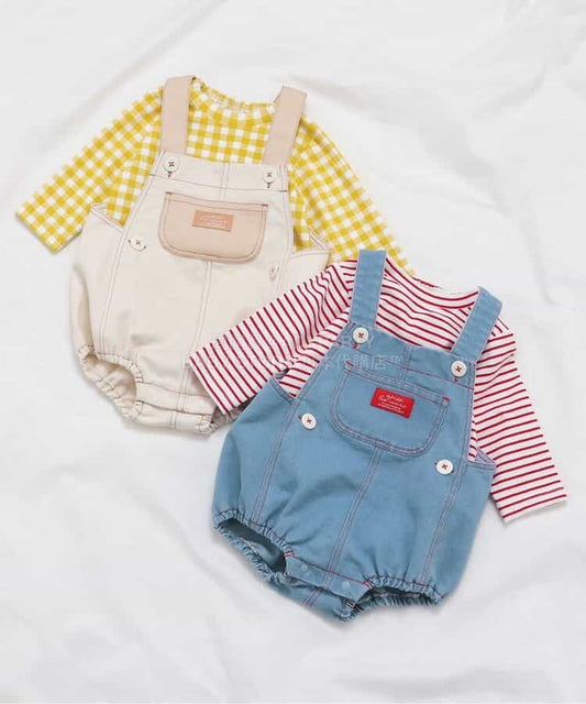 日本童裝 apres les cours 背帶褲及上衣套裝 70-80cm 男童款/女童款 春季 TOPS Jumpsuit