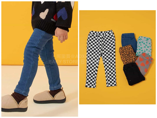 日本童裝 BREEZE 抓毛彈力緊身褲 80-140cm 男童款/女童款 冬季 PANTS