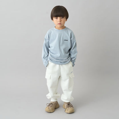 日本童裝 b・R# 吸水速乾 吸濕排汗 寬鬆工裝運動褲 100-150cm 男童款/女童款 冬季 PANTS