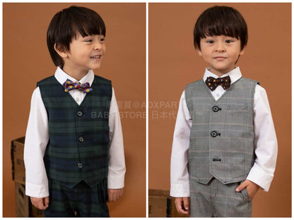 日本童裝 BREEZE 正裝背後心 90-130cm 男童款 冬季 OUTERWEAR 面試/宴會/表演