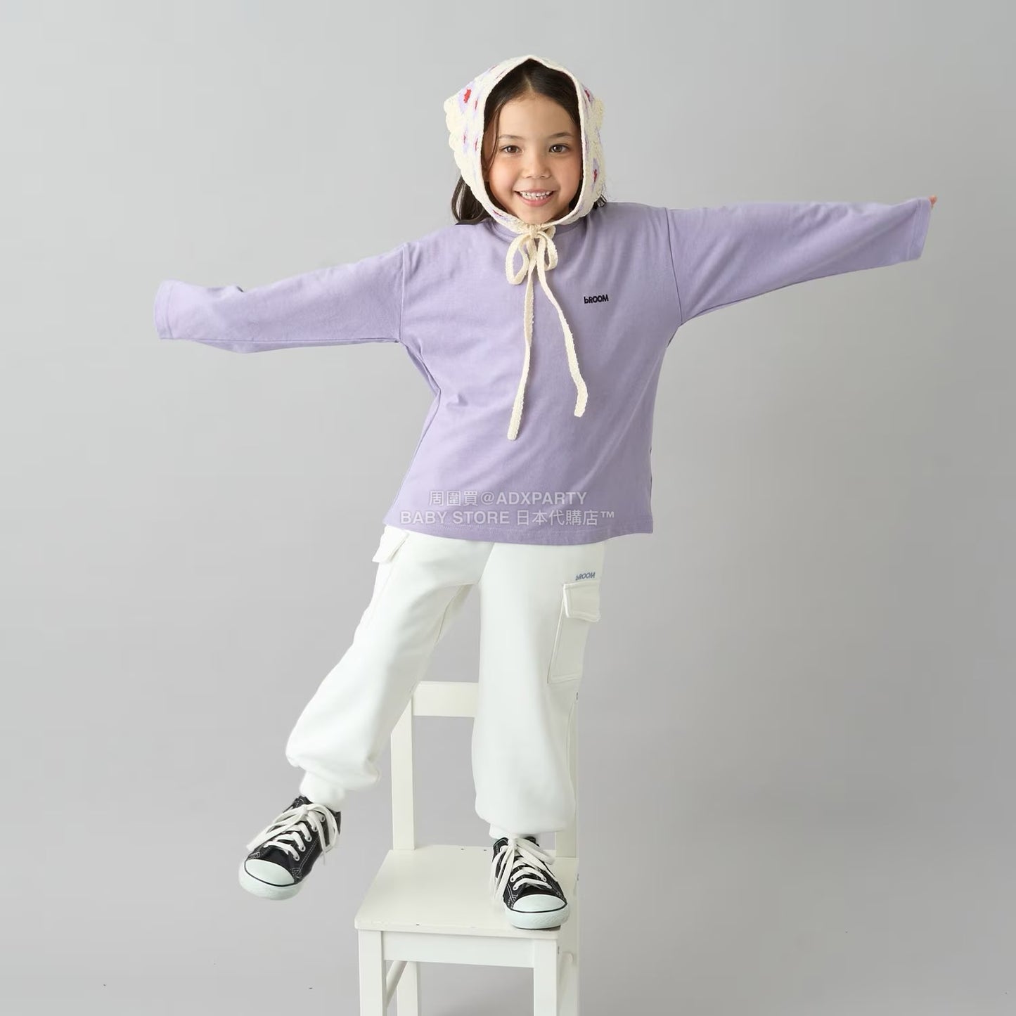 日本童裝 b・R# 吸水速乾 吸濕排汗 寬鬆工裝運動褲 100-150cm 男童款/女童款 冬季 PANTS