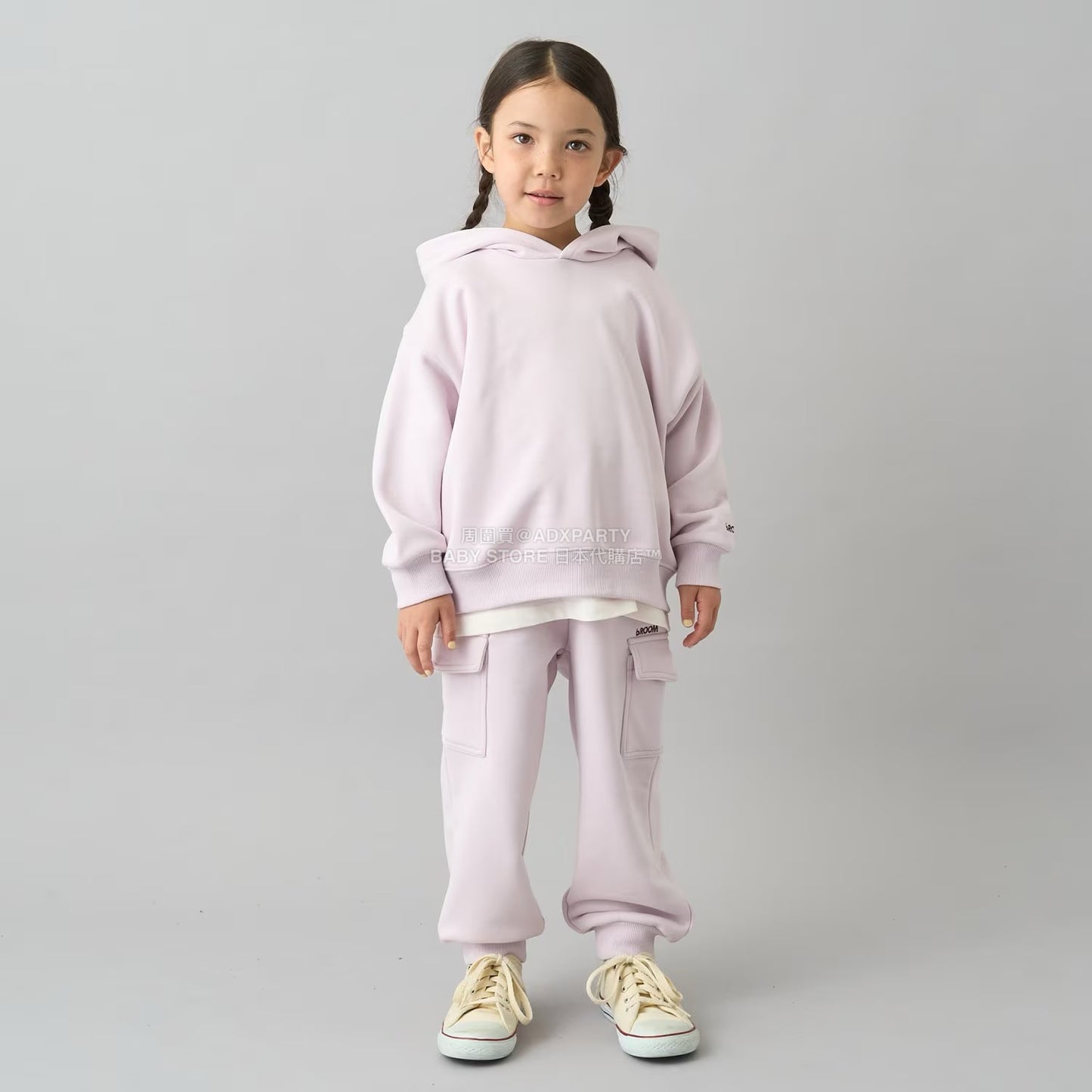 日本童裝 b・R# 吸水速乾 吸濕排汗 寬鬆工裝運動褲 100-150cm 男童款/女童款 冬季 PANTS