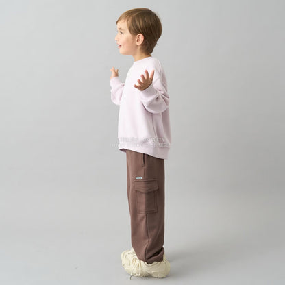 日本童裝 b・R# 吸水速乾 吸濕排汗 寬鬆工裝運動褲 100-150cm 男童款/女童款 冬季 PANTS