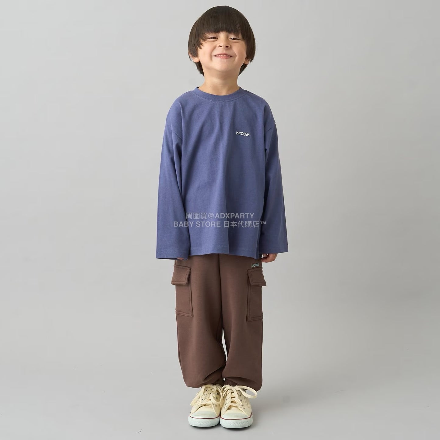 日本童裝 b・R# 吸水速乾 吸濕排汗 寬鬆工裝運動褲 100-150cm 男童款/女童款 冬季 PANTS