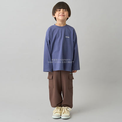 日本童裝 b・R# 吸水速乾 吸濕排汗 寬鬆工裝運動褲 100-150cm 男童款/女童款 冬季 PANTS