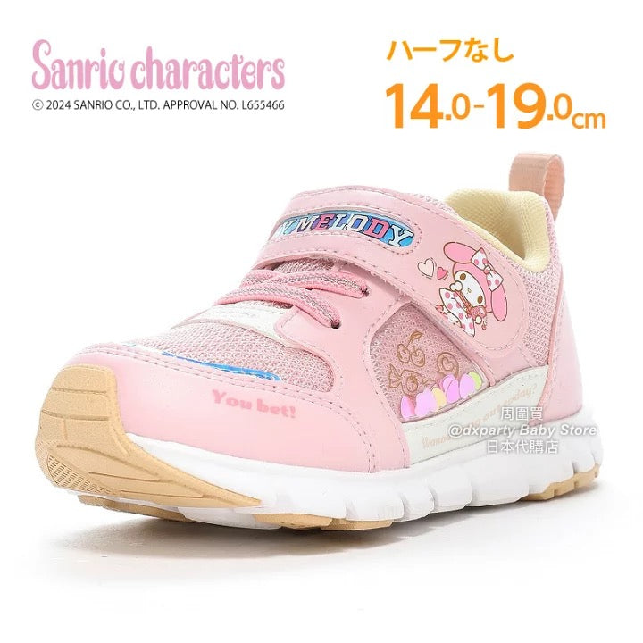 日本直送 moonstar x Sanrio  抗菌防臭 耐摩鞋底 健康機能兒童鞋 14-19cm 女童款 鞋系列