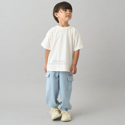 日本童裝 b・R# 吸水速乾 吸濕排汗 寬鬆工裝運動褲 100-150cm 男童款/女童款 冬季 PANTS