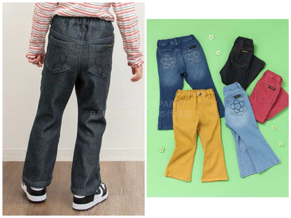 日本童裝 BREEZE 微喇叭長褲 80-140cm 女童款 冬季 PANTS