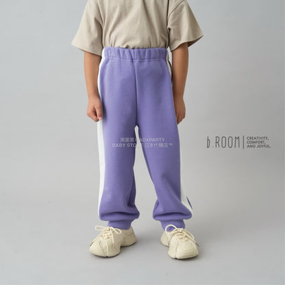 日本童裝 b・R# 吸水速乾 吸濕排汗 寬鬆側邊運動褲100-150cm 男童款/女童款 冬季 PANTS