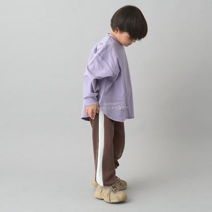 日本童裝 b・R# 吸水速乾 吸濕排汗 寬鬆側邊運動褲100-150cm 男童款/女童款 冬季 PANTS