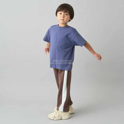 日本童裝 b・R# 吸水速乾 吸濕排汗 寬鬆側邊運動褲100-150cm 男童款/女童款 冬季 PANTS