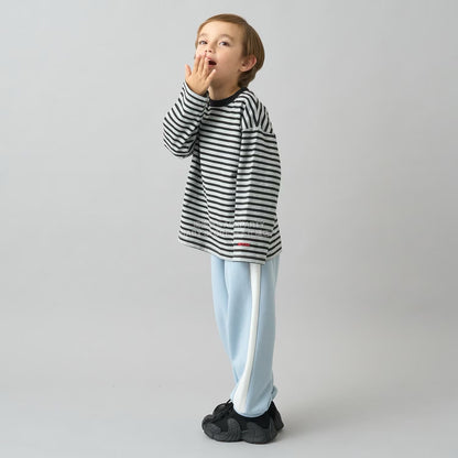 日本童裝 b・R# 吸水速乾 吸濕排汗 寬鬆側邊運動褲100-150cm 男童款/女童款 冬季 PANTS