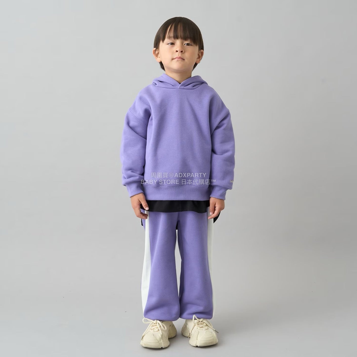 日本童裝 b・R# 吸水速乾 吸濕排汗 寬鬆側邊運動褲100-150cm 男童款/女童款 冬季 PANTS