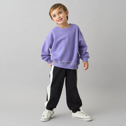 日本童裝 b・R# 吸水速乾 吸濕排汗 寬鬆側邊運動褲100-150cm 男童款/女童款 冬季 PANTS