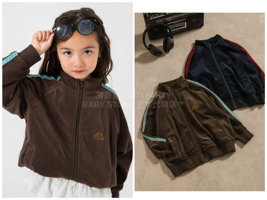 日本童裝 BREEZE 絲絨運動外套 90-150cm 男童款/女童款 冬季 OUTERWEAR