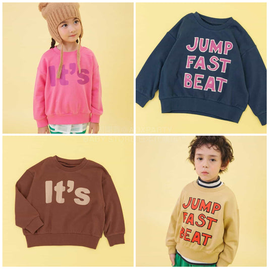 日本童裝 BREEZE 字母印花衛衣 90-140cm 男童款/女童款 冬季 TOPS