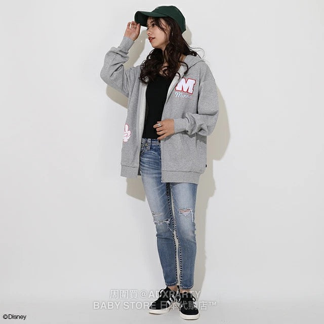 Japanese BDL x Disney Parent-Child Printed Sweatshirt Jacket (S-XL) Adult Fall Outerwear 