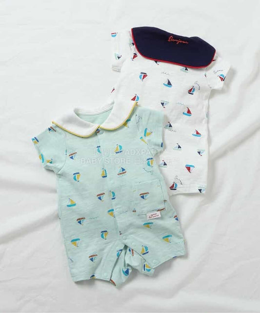 日本童裝 apres les cours 連衣 60-80cm 男童款 初生嬰兒 夏季 Jumpsuit