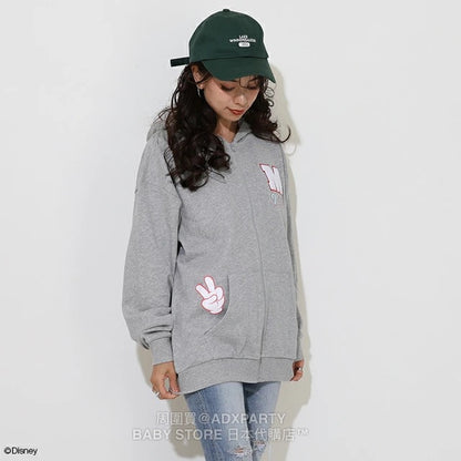 Japanese BDL x Disney Parent-Child Printed Sweatshirt Jacket (S-XL) Adult Fall Outerwear 