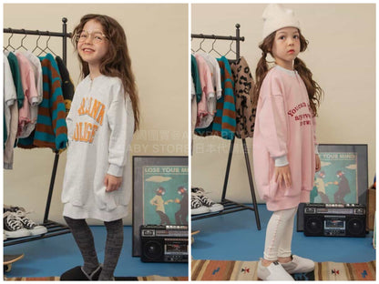 日本童裝 BREEZE 學院風衛衣裙 80-140cm 女童款 冬季 DRESSES