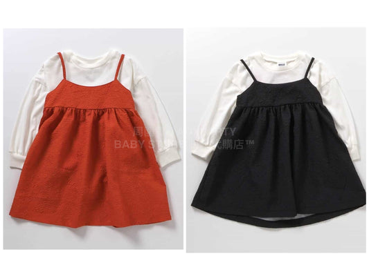 日本童裝 BREEZE 上衣吊帶裙兩件套裝 80-140cm 女童款 冬季 TOPS DRESSES