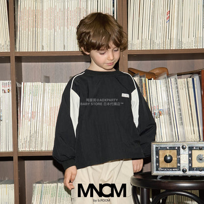 日本童裝 b・R# 拼色袖上衣 110-150cm 男童款 冬季 TOPS