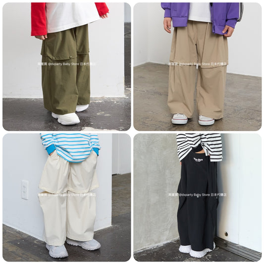 Japanese children's clothing b・R# 2Way detachable shorts loose stretch pants 100-150cm boys/girls spring and summer PANTS 