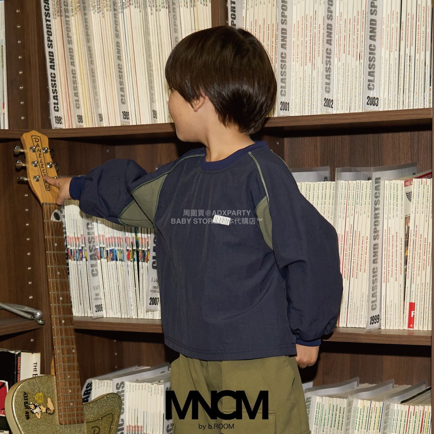 日本童裝 b・R# 拼色袖上衣 110-150cm 男童款 冬季 TOPS