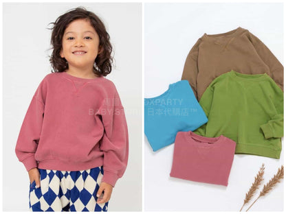 日本童裝 BREEZE 純色衛衣 90-160cm 男童款/女童款 冬季 TOPS
