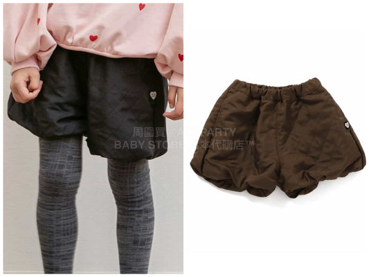 日本童裝 BREEZE 絎縫燈籠短褲 80-140cm 女童款 冬季 PANTS