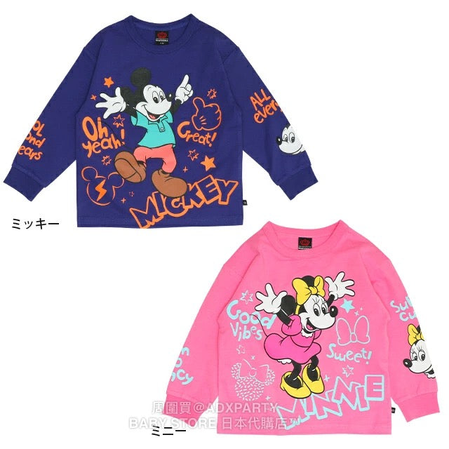 Japanese BDL x Disney Print Tops (80-140cm) for Boys and Girls (Autumn) 