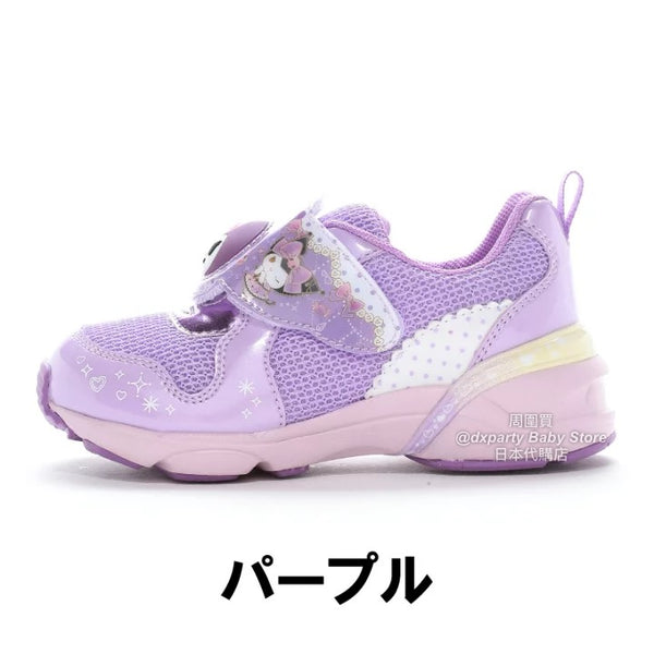 日本直送 moonstar x Sanrio LED發光 抗菌防臭 健康機能兒童鞋 14-19cm 女童款 鞋系列